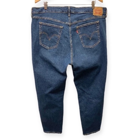 Levi’s 22W Wedgie Skinny Jeans Womens High Rise Stretch Plus Size Button Fly - Picture 3 of 14